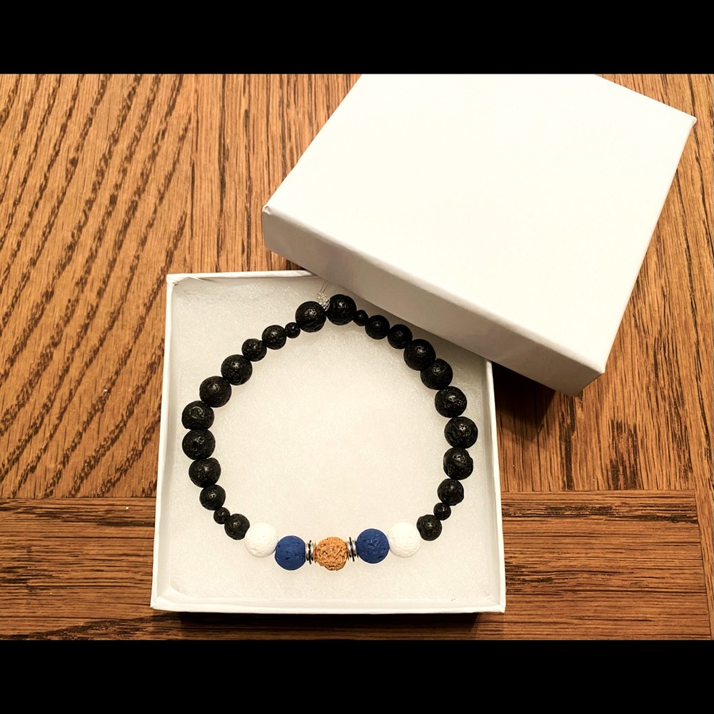 Handmade Anxiety Relief Lava Rock bracelet